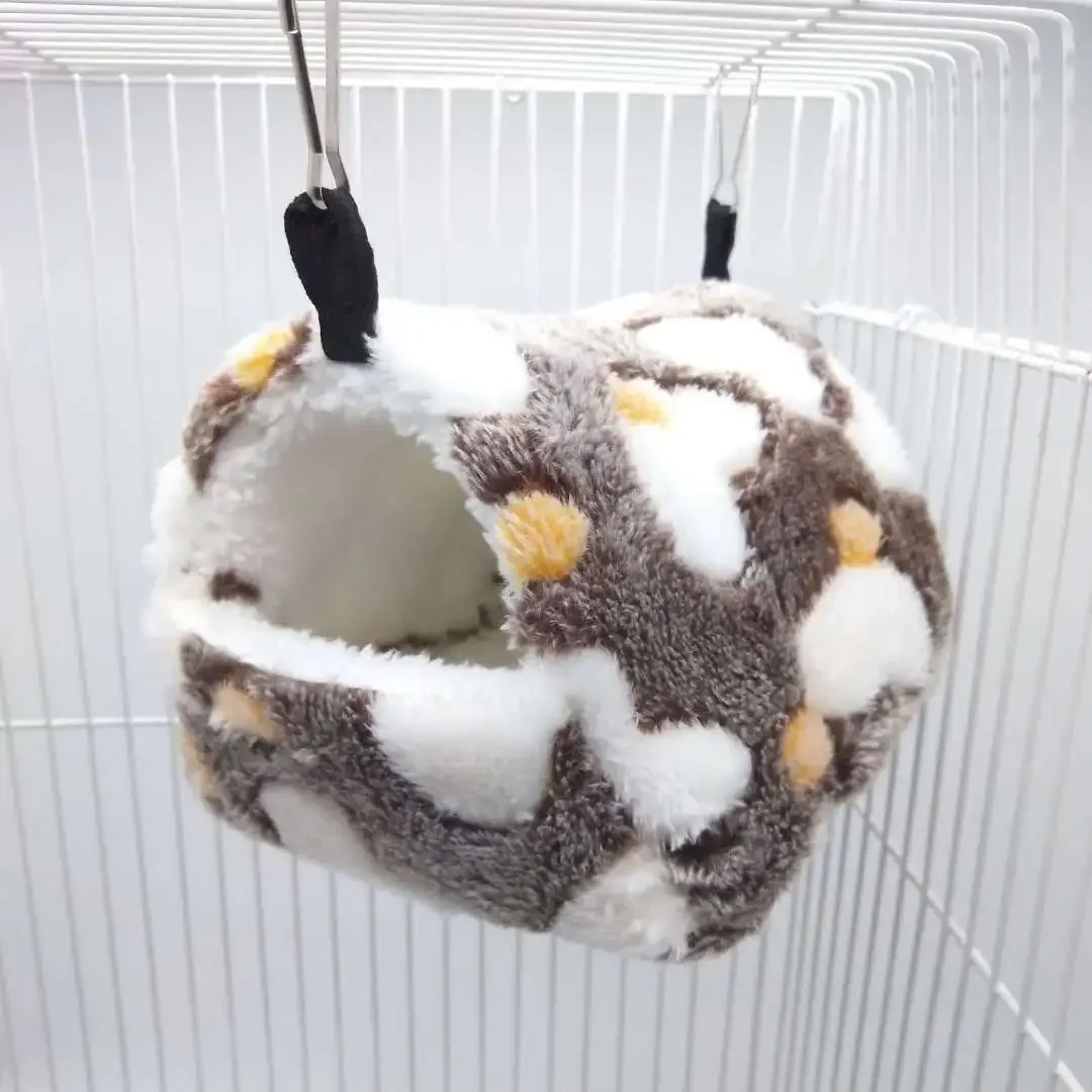 Cute Hamster House Winter Thickening Warm Soft Beds New Bread Small Animal Nest for Hamster Hedgehog Small Animals Supplies