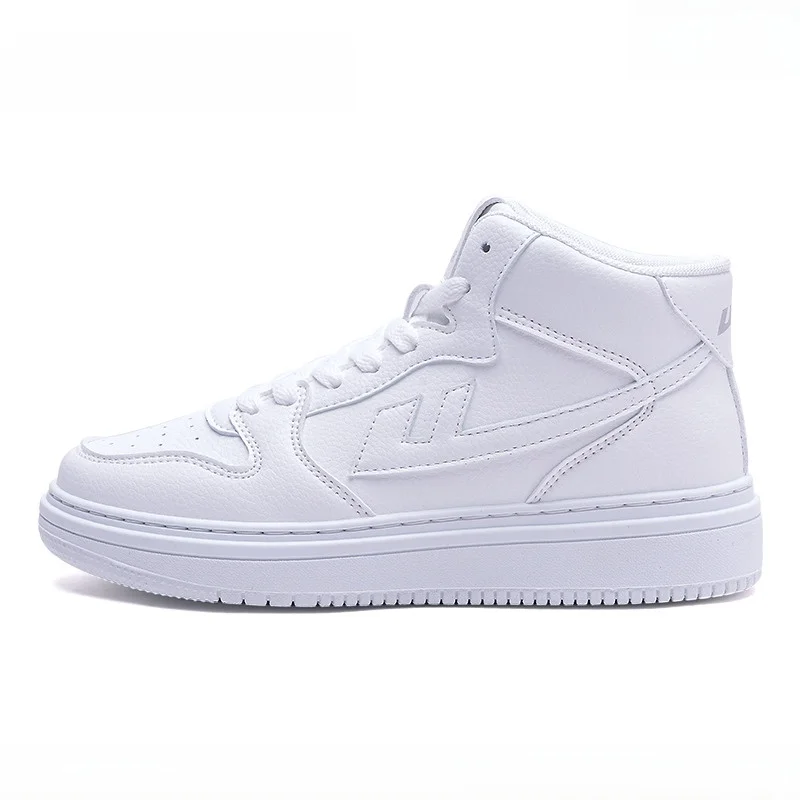 

Warrior High Top Men's Sneakers Couple Sports oes Leather Splicing Youth Trend Breathable Artificial Leather round Toe