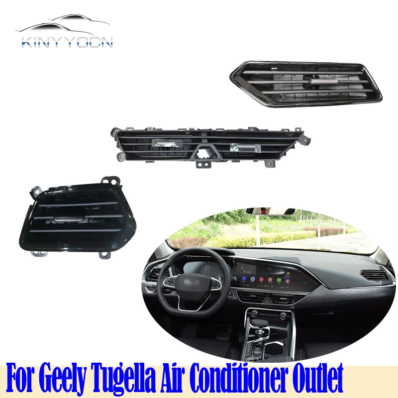 For Geely Tugella 19-23 Air Conditioner Outlet Front Panel Grille AC Air outlet Adjustment Knob Center Console Dashboard