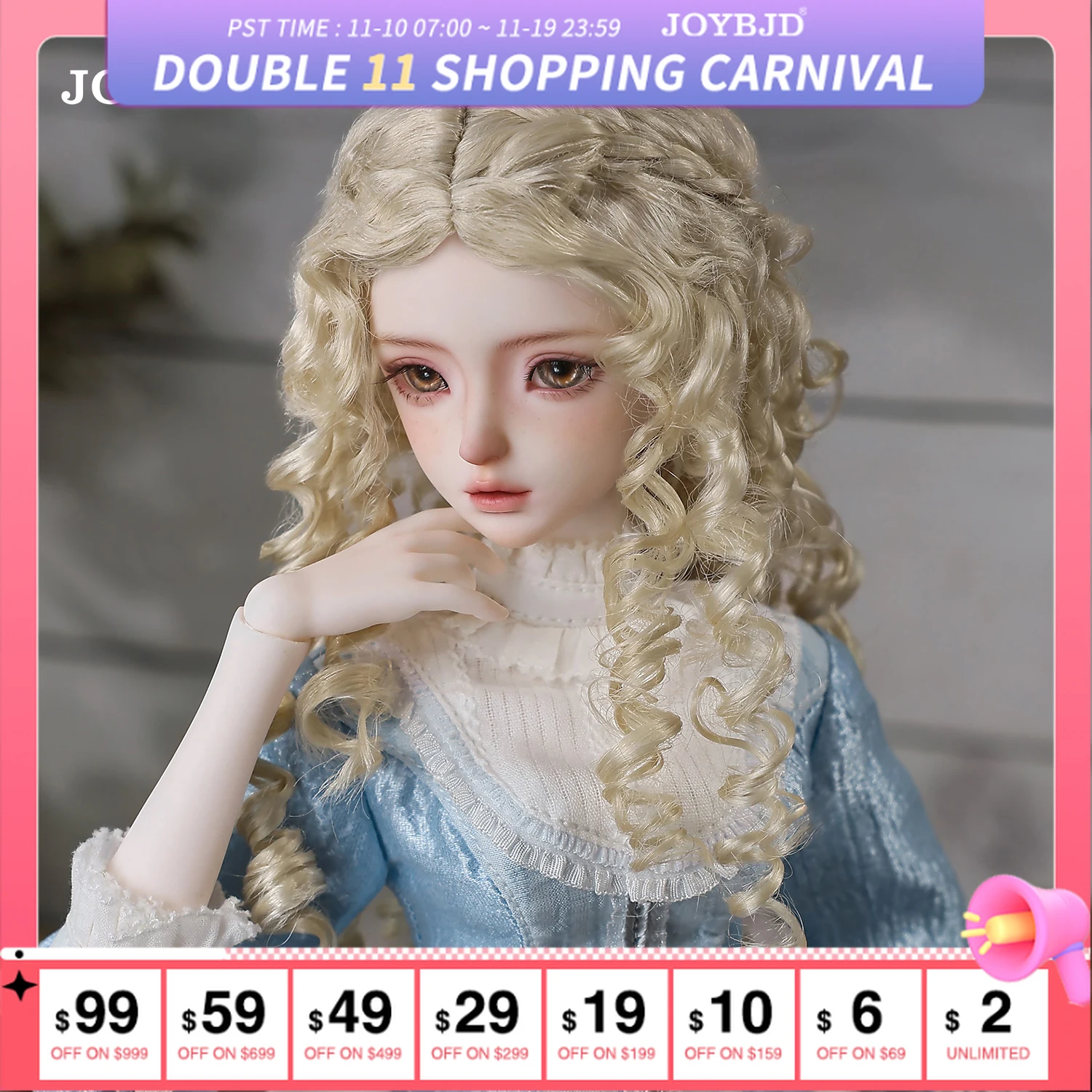 

Joybjd Cali Fullset C Bjd Dolls 1/4 with Muxi Body Inheritor Female From The Oil Painting Ball Jointed Doll