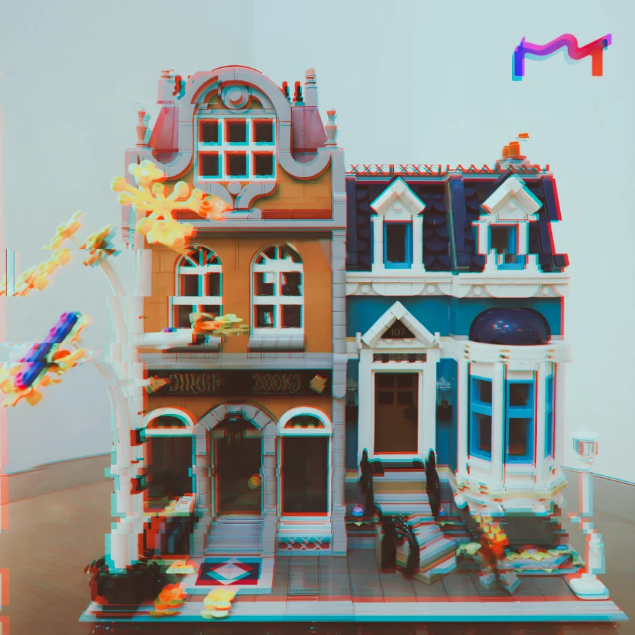 2026 New Hot Toys 2504pcs Street View Downtown Book-shop Modular Buildings Building Block Puzzle Model Birthday Ornament Gift - view 6