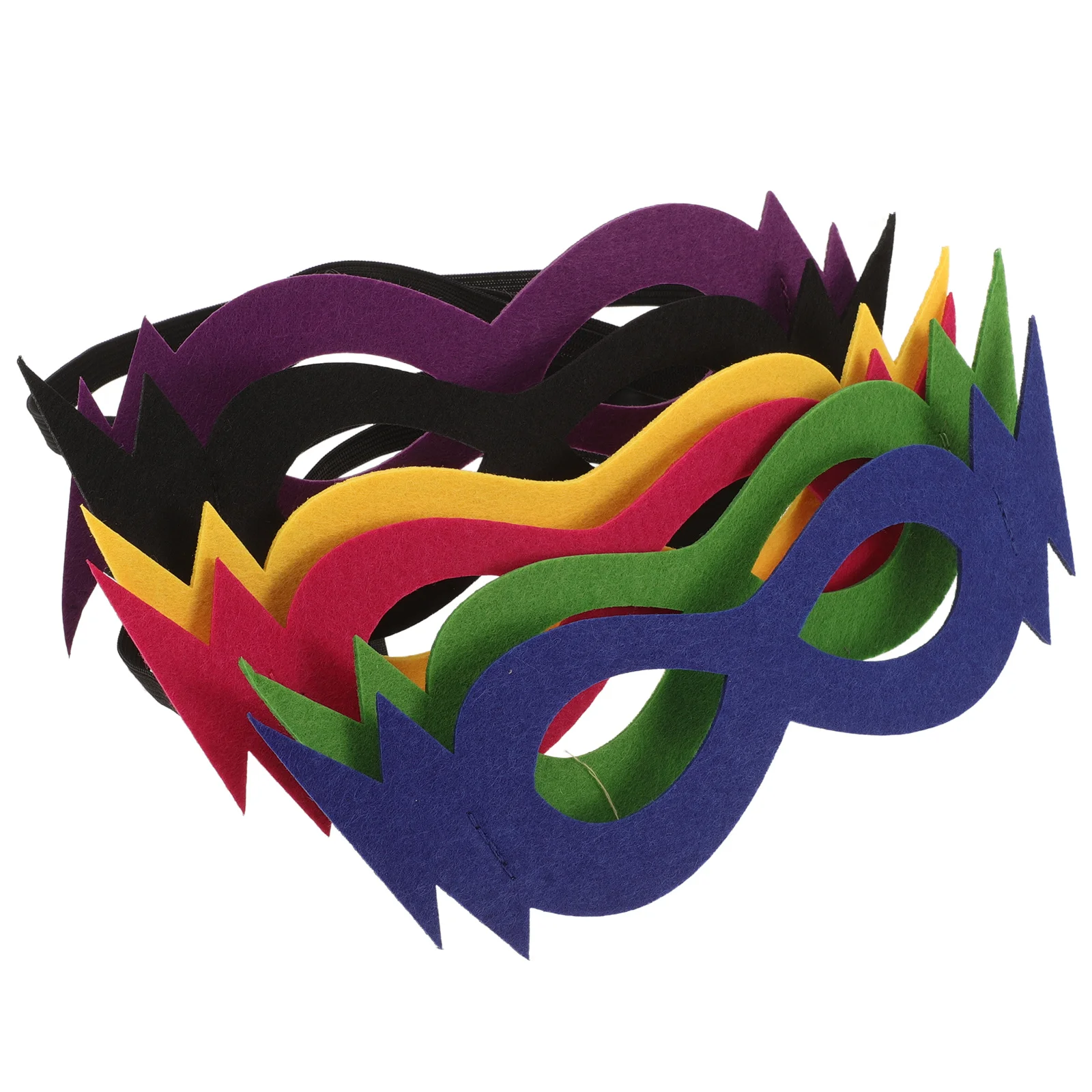 

6Pcs Halloween Kids Mask Creative Felt Half Face Masquerade Costume Party Mask Kids Cosplay Masks Halloween Masks