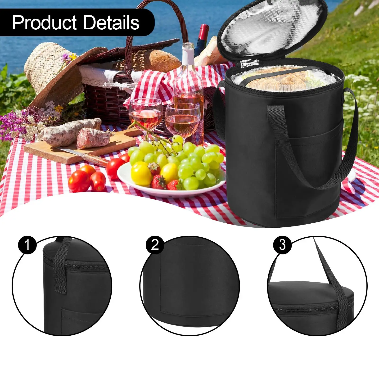 حقيبة تبريد معزولة حقيبة يد معزولة محمولة لصيد الأسماك في الهواء الطلق