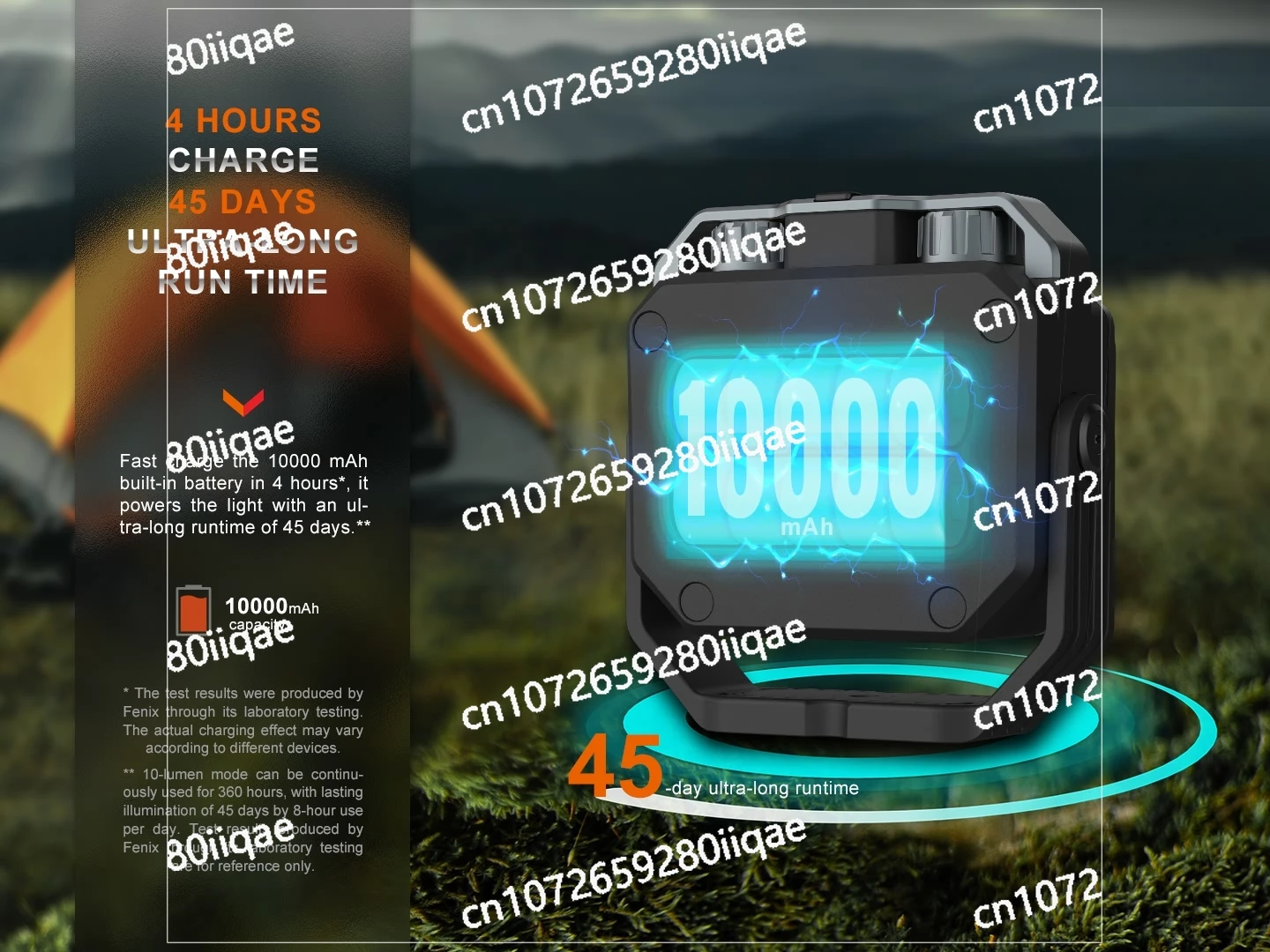 مع التحكم في درجة حرارة اللون CL28R فانوس قابل لإعادة الشحن #2