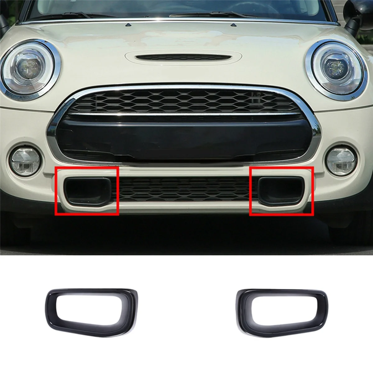 For BMW MINI F55/F56/F57 2013-2016 Car Bumper Cover Front Air Duct Frame 1Pair 51117337809 51117337810