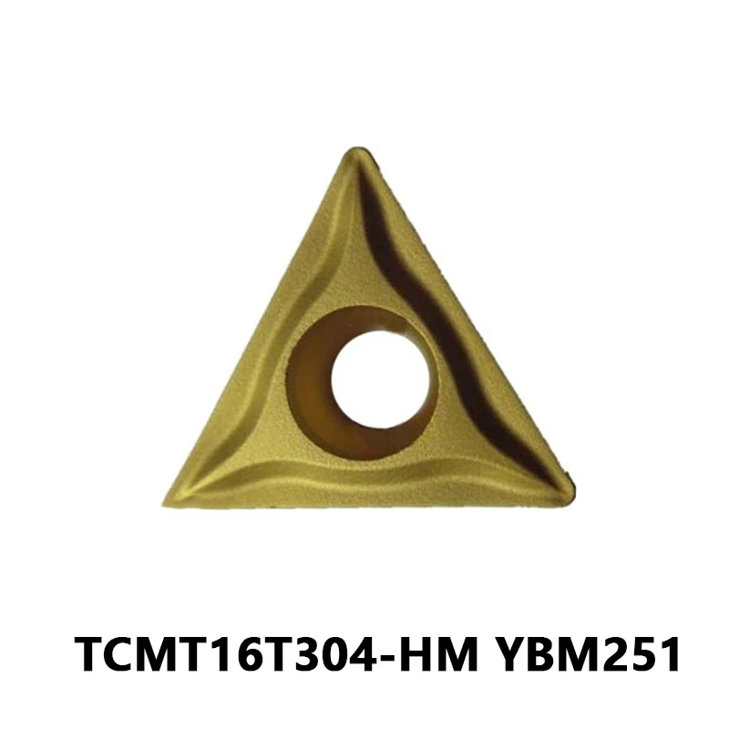 

100% оригинальные вставки TCMT TCMT16T304 TCMT16T304-HM YBM251 для обработки нержавеющей стали, токарный станок по металлу, внутренний токарный инструмент для резки