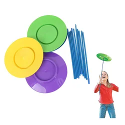 6Piece Acrobatic Turntable Boomerang Disco Volador Flying Disc Juggling Spinning Plates Outdoor Game Kids Toys Boys Girls Adults