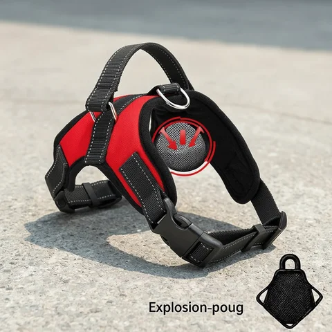 Dog Harness Quick Release Vest Pet Puppy Harness Nylon Material Breathable Pet Harness for Dog Adjustable Pet Outdoor Harness