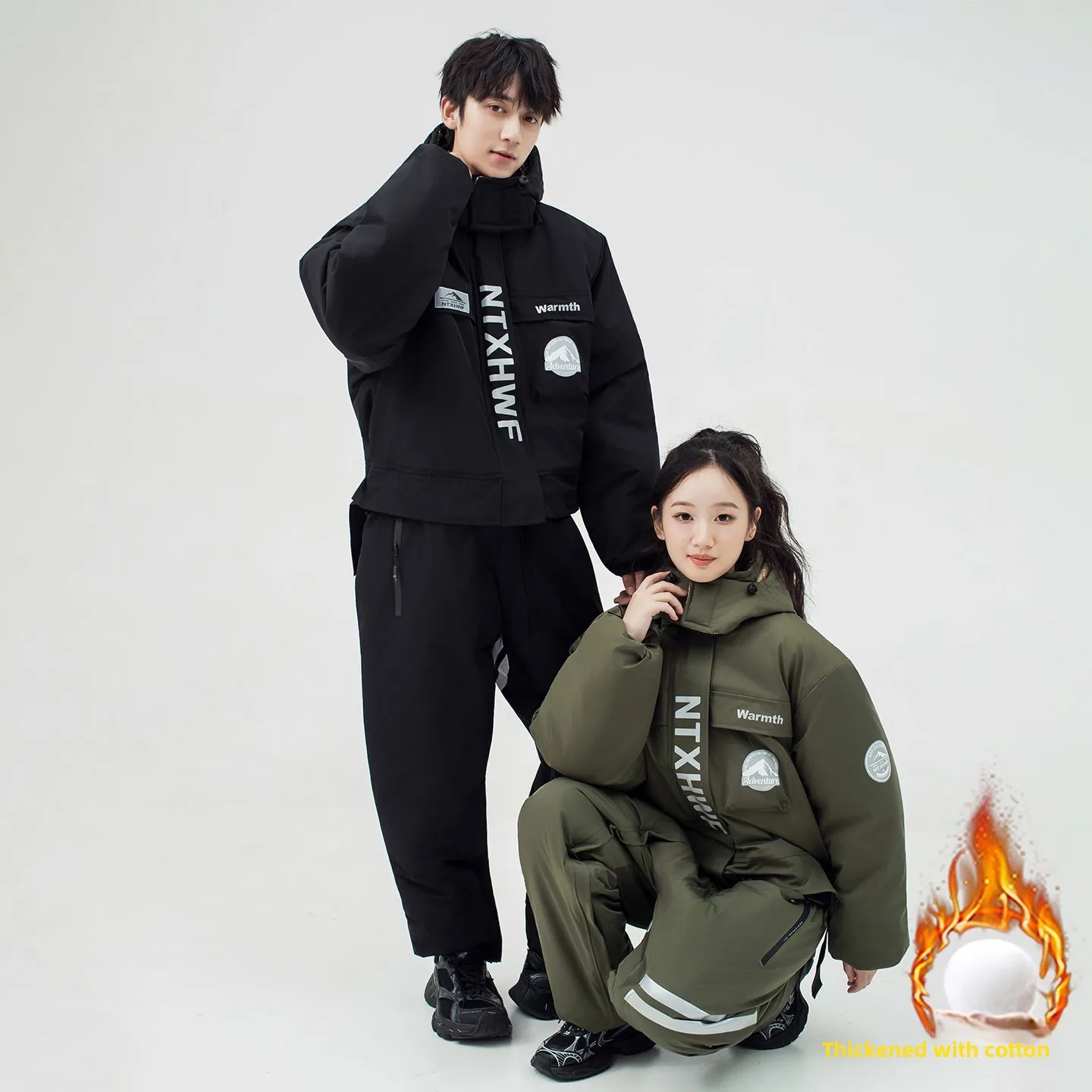 

Electric Motorcycle Windbreaker All-inclusive Whole Body Anti-freeze and Rainproof Can Be Split Motorcycle Riding Cold Clothing