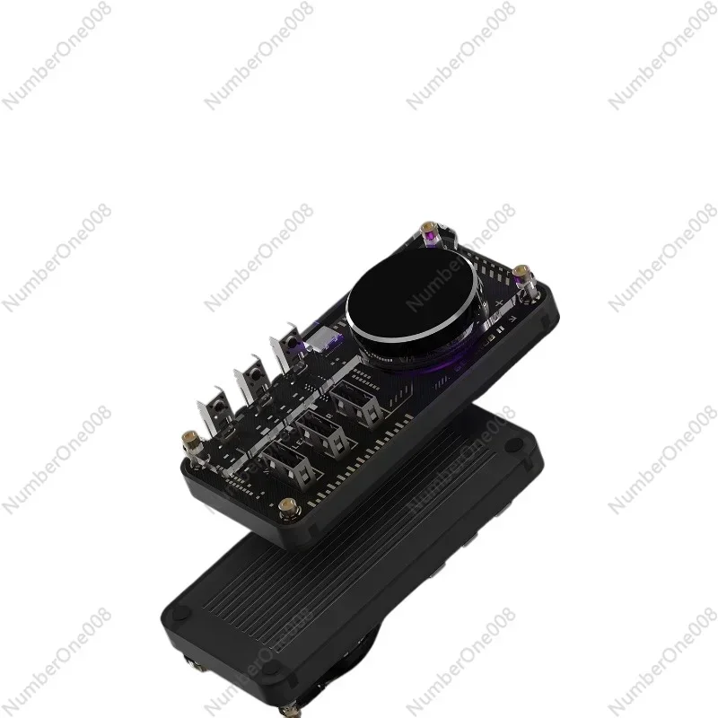 

Computer docking station boyfriend gift table with volume custom keyboard.