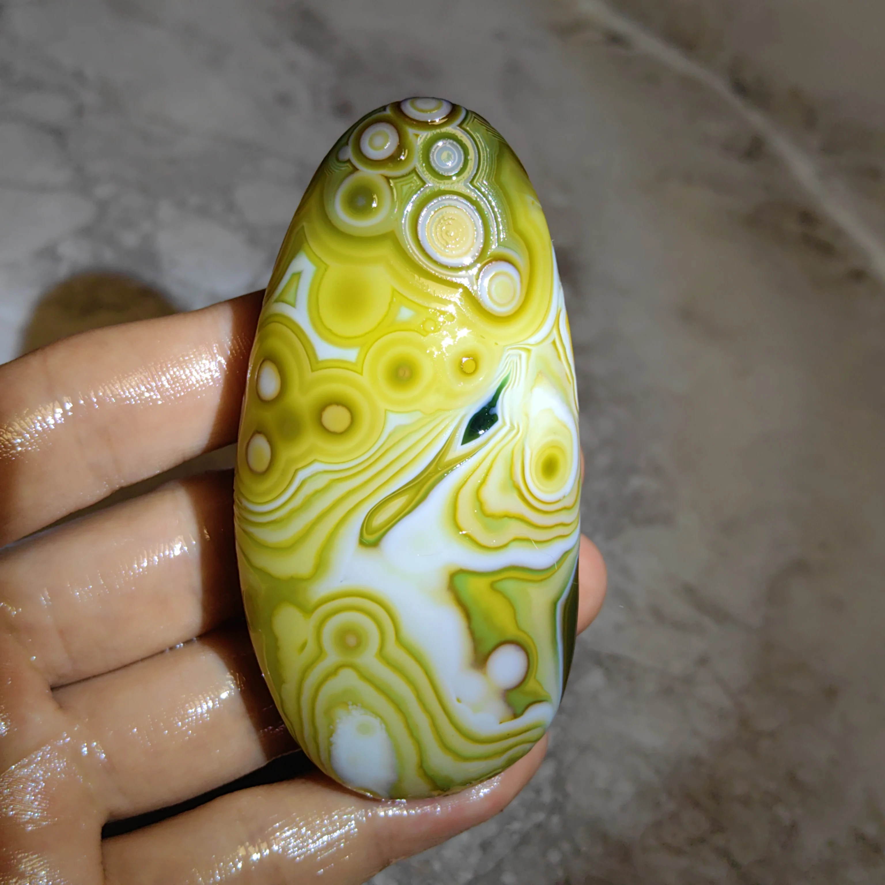 Gobi Sardonyx Unprocessed Agate Divine Eye Texture  for Attract Wealth Good Luck Ward Off Evil Amulet Jewelry DIY Decoration - view 2