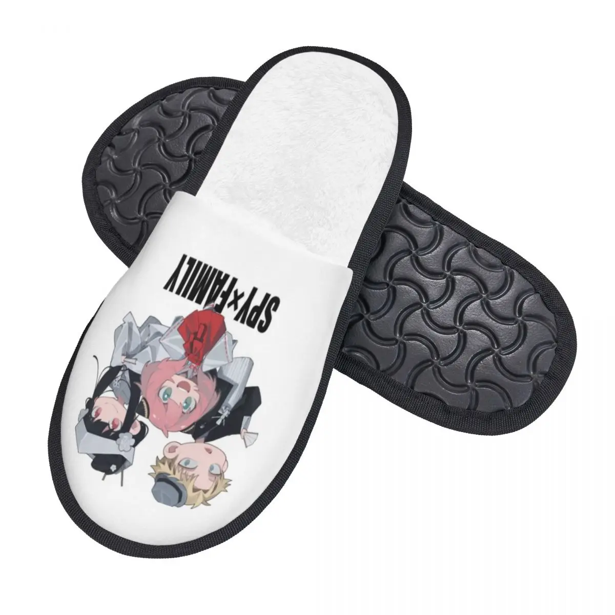 Custom Spy X Family Anya Anime House Slippers Women Cozy Memory Foam Damian Desmond Manga Slip On Hotel Slipper Shoes