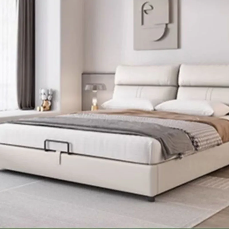 Bedroom Queen Bed Children Multifunctional Double Loft Luxury Modern Comfortable Bed Human Dog Cama Solteiro Trendy Furniture