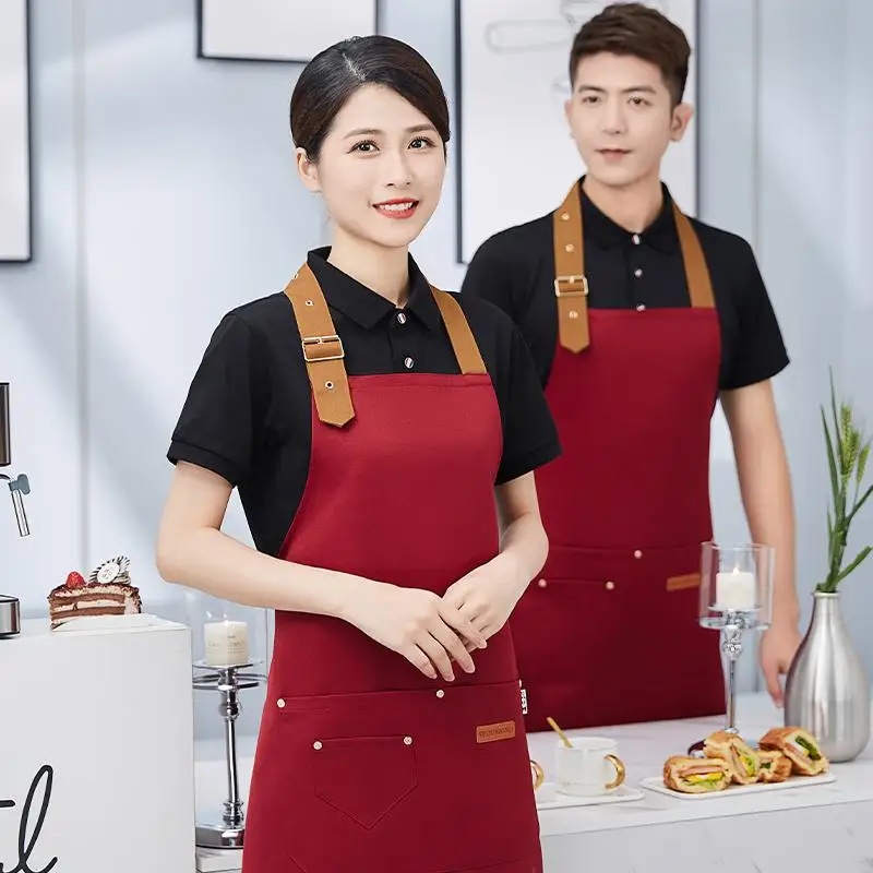 Customized your logo new fashion casual men and women Woolen apron