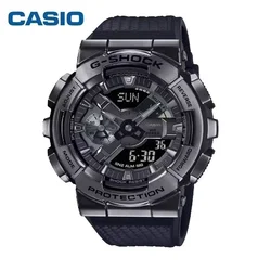 Casio GM-110 Watches for Men G SHOCK Quartz Clock Small Steel Gun Casual Multi-functional Outdoor Sport Shock-proof Dual Display