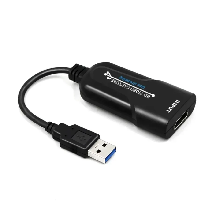 YIGETOHDE-tarjeta de captura de vídeo Compatible con HDMI, adaptador de transmisión de vídeo de 3,0 P para PS4, transmisión en vivo, grabación de vídeo, USB 1080