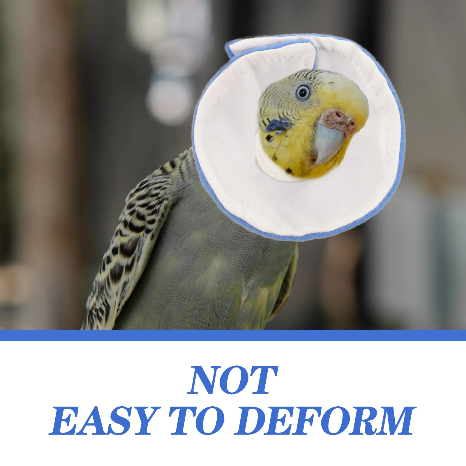 

Parrot Anti-Bite Collar Bird Recovery Neckwear Lightweight Washable Reusable Breathable Protection for Wound Healing