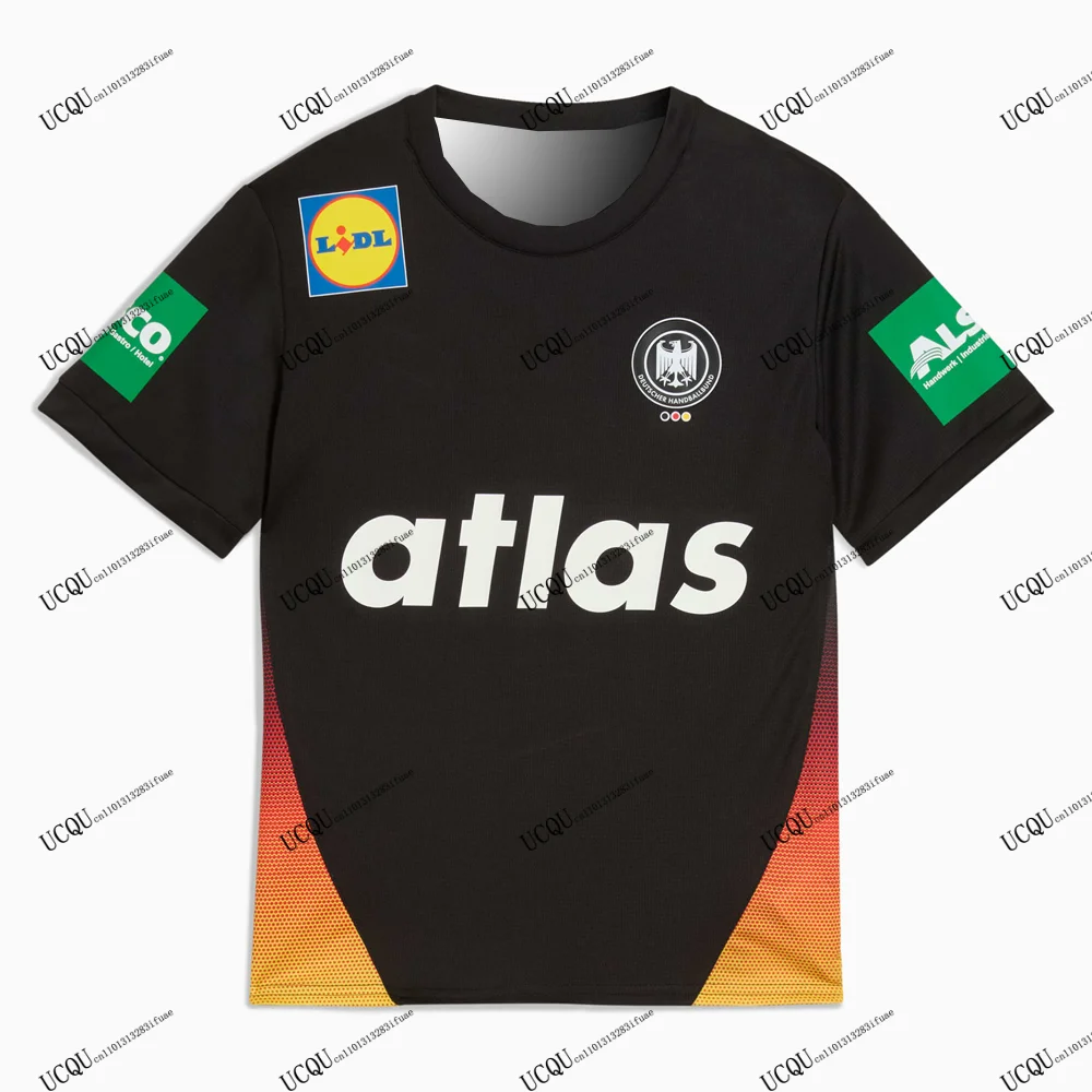 Heißer Verkauf Deutscher Handballföderation 2025-26 Style Home Away Handball Jersey 3D-Druck T-Shirt Erwachsene KID Unisex Quick Dry Tee