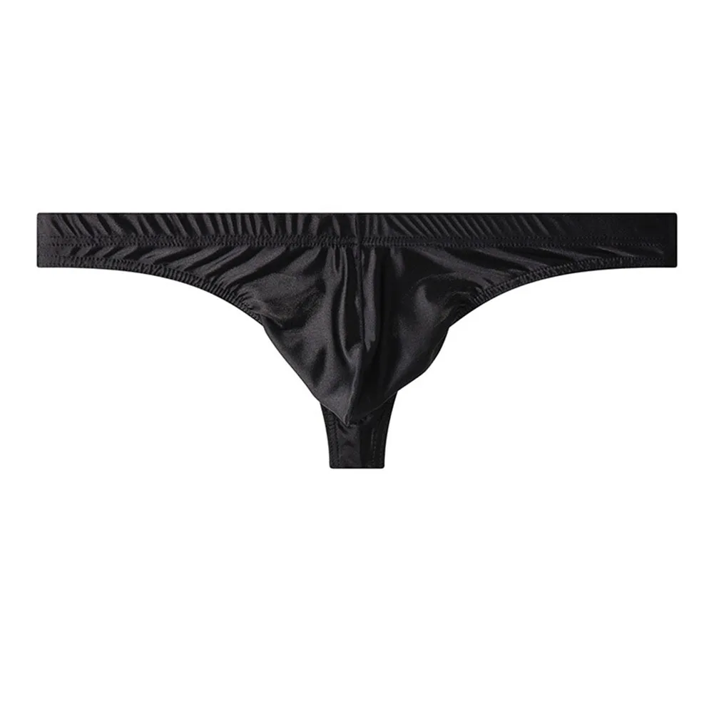 Breathable Ice Silk Underwear Ice Silk G-String Brand New Men's Underwear Classic Style Thongs Lightweight Ice Silk Underwear