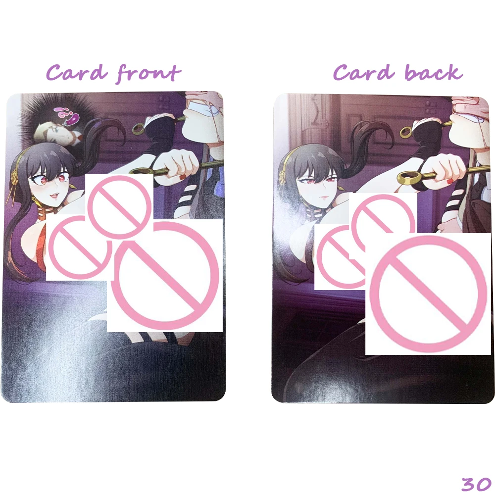 Nieuwe Waifu Collection Card Anime Sexy Naakt Kaart Fubuki Yor Forger Big Breasted Naakte Kaart Brekingskleur Flash Otaku Geschenken