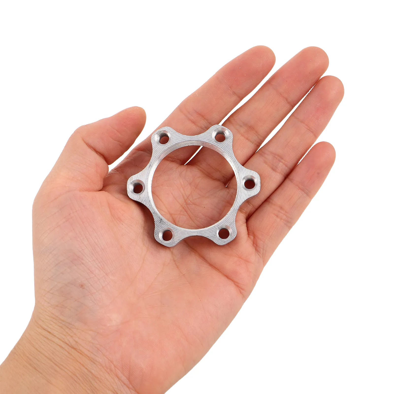 

10Pcs Bike Rear Disc Brake Adapter Flange 6 Bolt Carbon Steel Bicycle Rotor Hub Adapter Enhanced Braking Performance Cycling