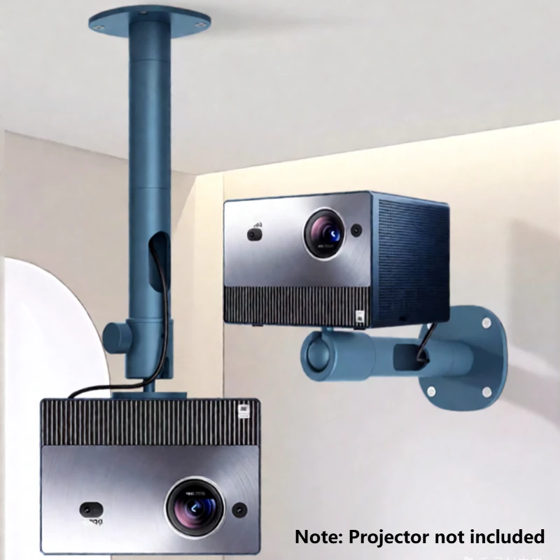 

MAX 20KG Heavy Duty Wall&Ceiling Mount Stand for All Projector,360° Aluminum Alloy Ceiling Bracket for Dangbei,XGIMI,Vidda,JMGO
