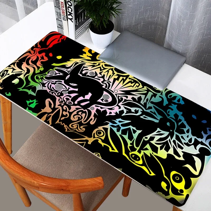 XXL E-sports Mouse Pads Smooth Pokemon Pikachu Flexible Rubber Gamer PC Computer Keyboard Durable for CSGO Kawaii Mosuepad