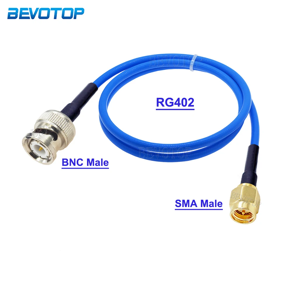 

RG-402 BNC Male to SMA Male/Female Connector Crimp for Semi-Felxible 0.141 RG402 RF Coaixal Cable High Frequency Test 50Ohm