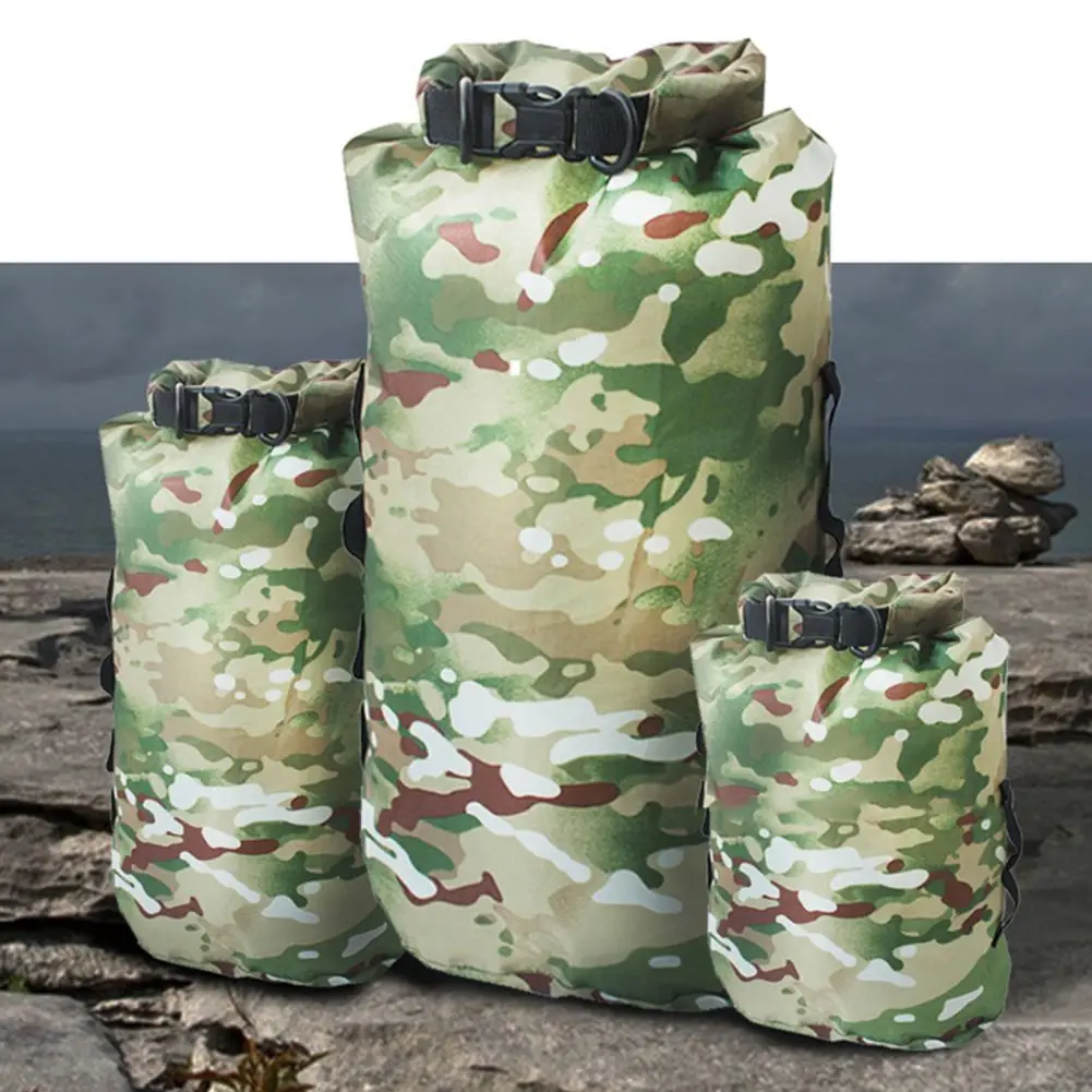 Outdoor Camouflage Waterproof Bag Portable Waterproof Storage Bag  Lightweight Boating Hiking Camping Rafting Storage Backpack