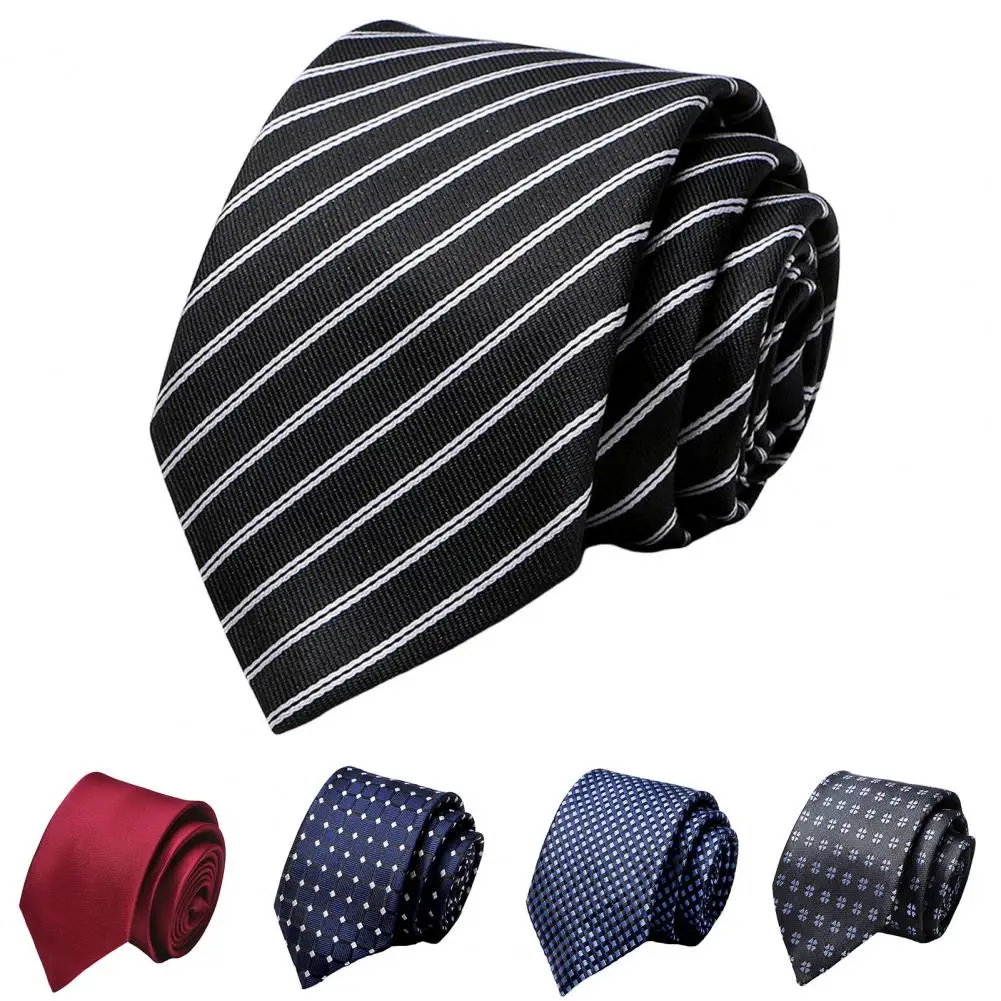 

Classic Tie For Men Business Stripe Plaid Dots Jacquard Wedding Dress Necktie Daily Wear Cravat Accessories Gift