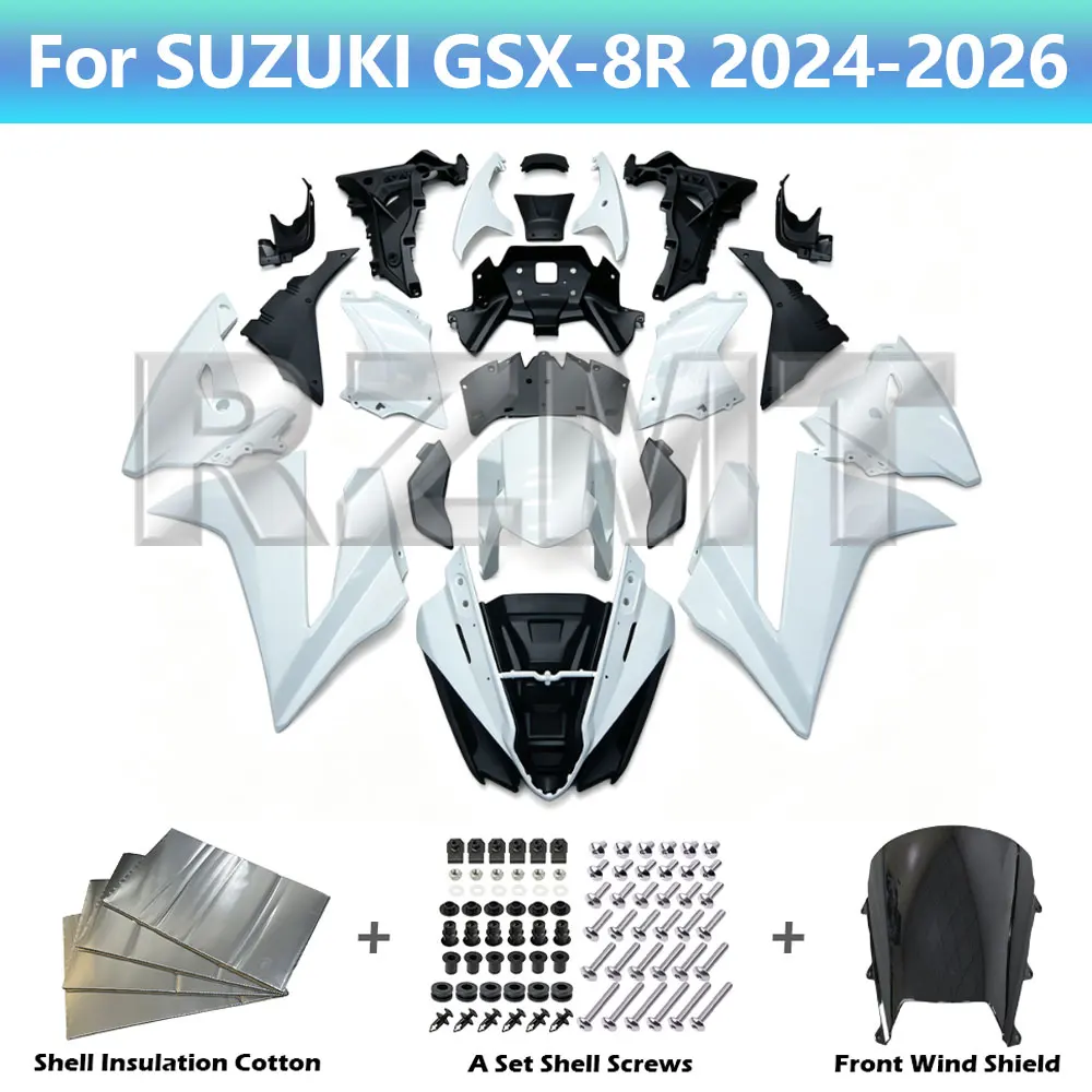 Motorcycle Fairing Set In Stock For SUZUKI GSX-8R 2024-2026 Unpainted Fairing Bodywork Components Pack