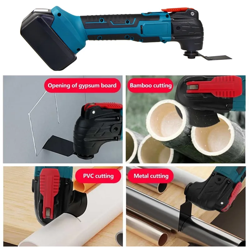 Cordless Oscillating Tool for Makita 18V Li-ion Battery Electric Saw Trimmer Trimming Shovel Cutting Machine Woodworking Tool