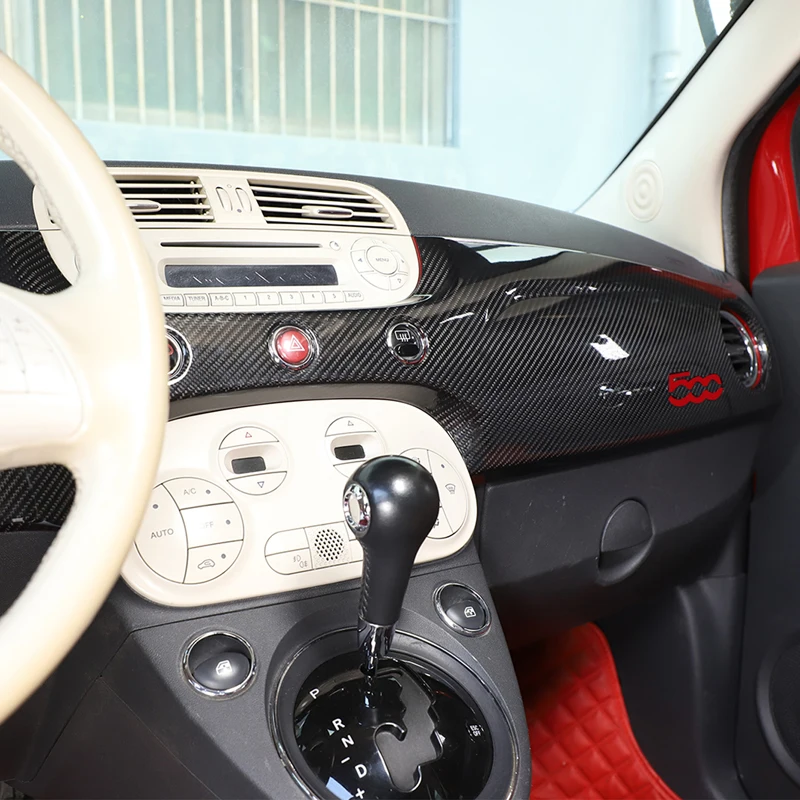

Для Fiat 500 2007-2015: накладка на панель приборов пассажирской стороны из настоящего сухого карбона, декоративная рамка, аксессуары для модификации автомобиля