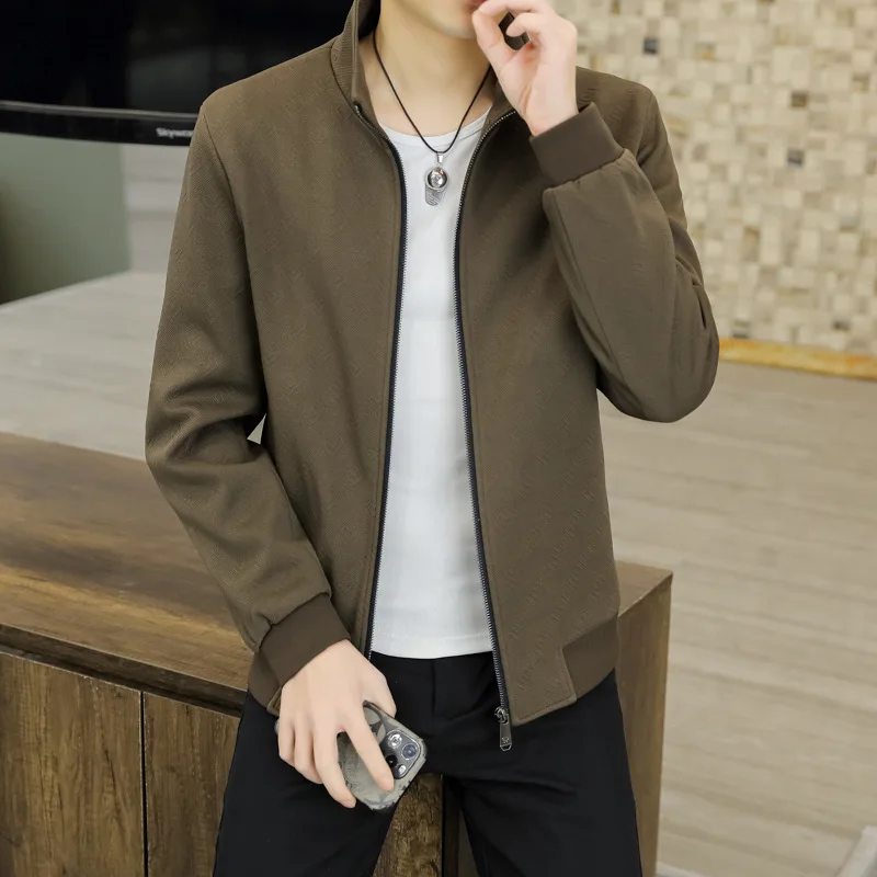 

Sli Slim Fit Men's Jaet Trendy Casual Spring New Arrival Haome Cotton Blend Fabric Zipper Closure Outerwear