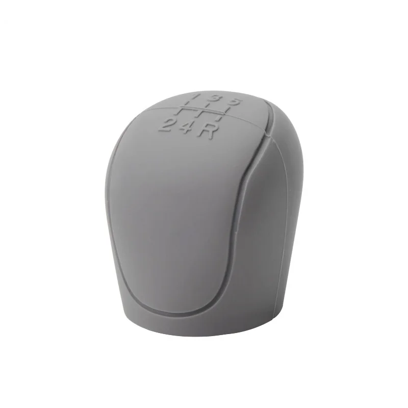 Car Silicone Gear Shift Knob Cover Gear Shift Non-Slip Grip Handle Protective Covers Manual 6-speed Car Interior Accessories