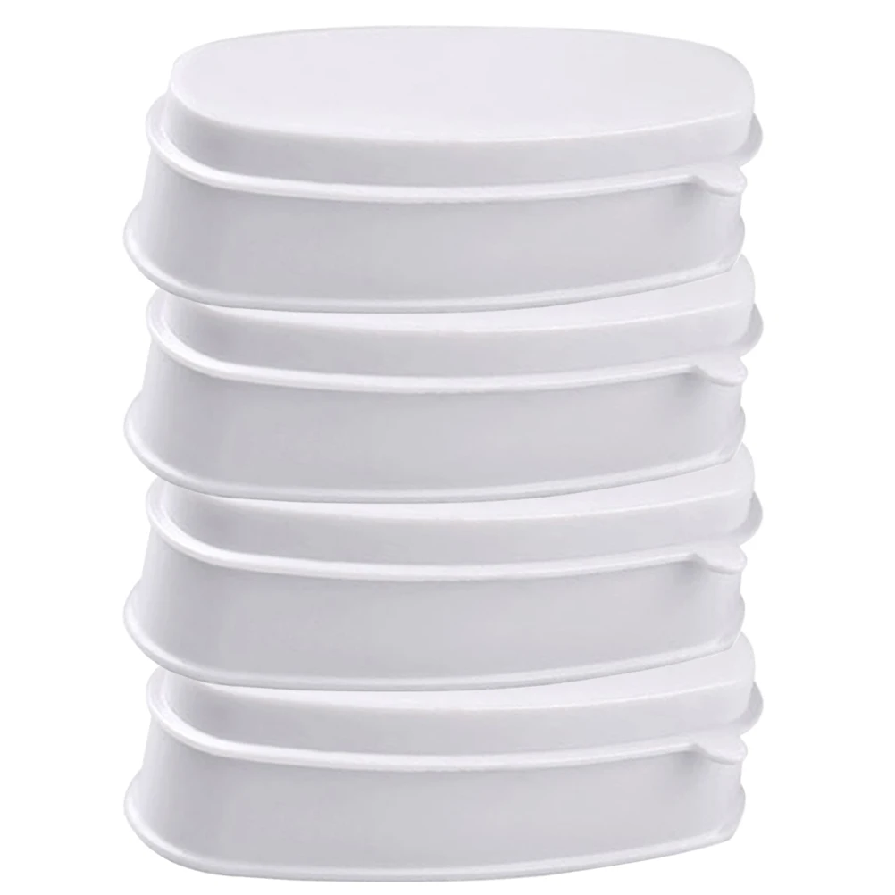 

4pcs Powder Box Glitter Holder Dipping Container French Manicure Nail Art Compact Lightweight Plastic Jar for Dipping for nail