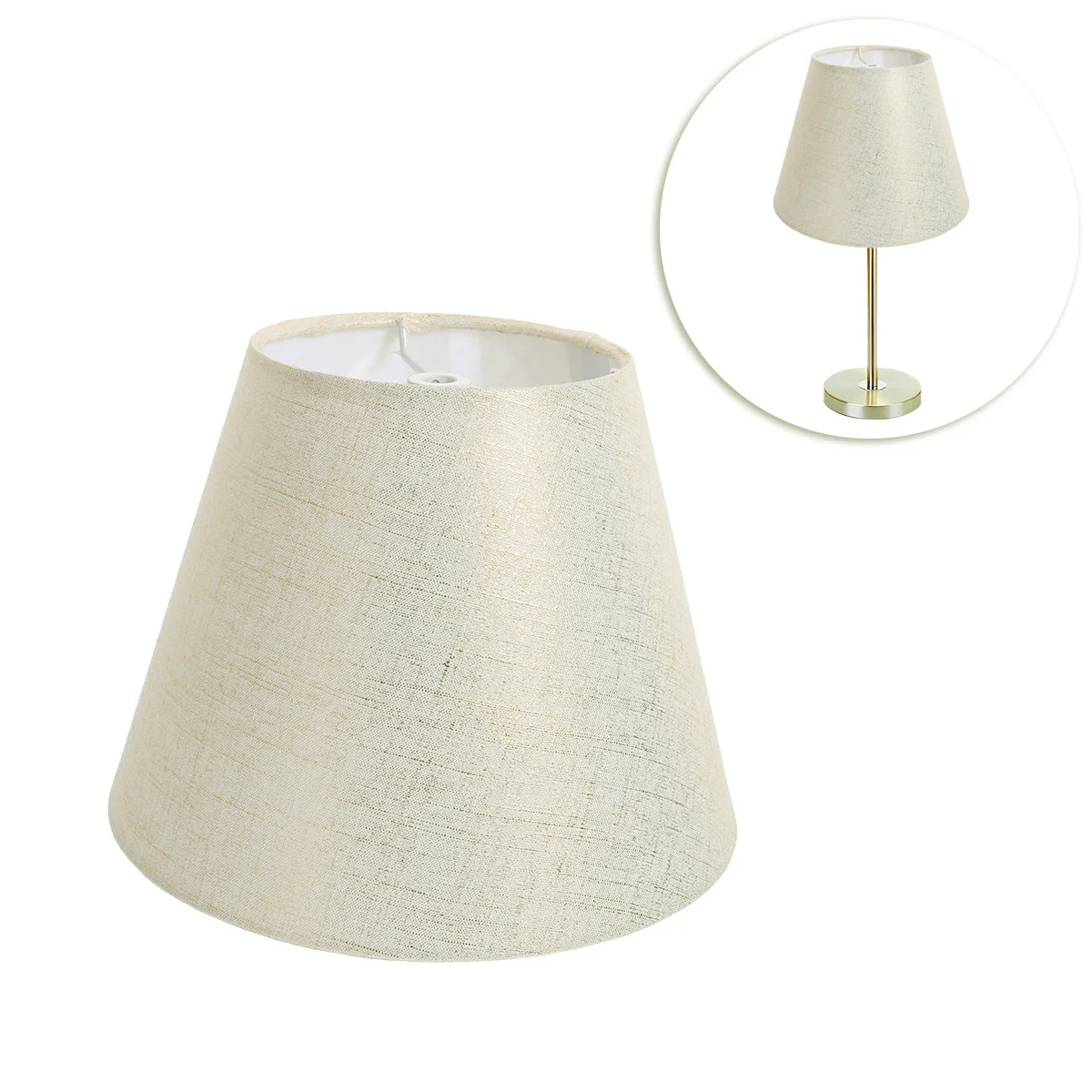 

Vintage Lamp Shade Clip On Chandelier Replacement Rustic Burlap Drum Light Easy Assembly No Tools Needed