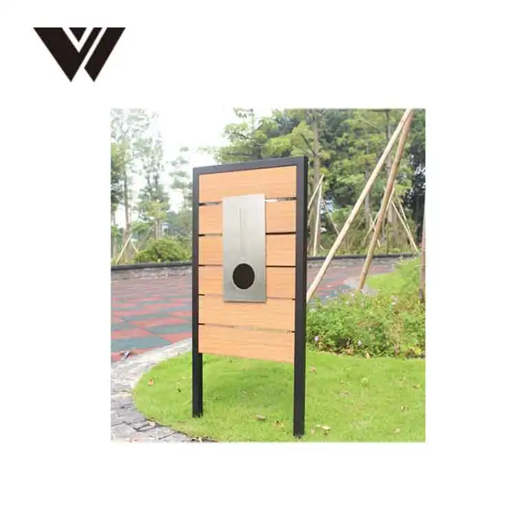 New Design Metal Mail Post Box With Wood Outdoor Wall Mounted Letter Box Residential Mailboxes