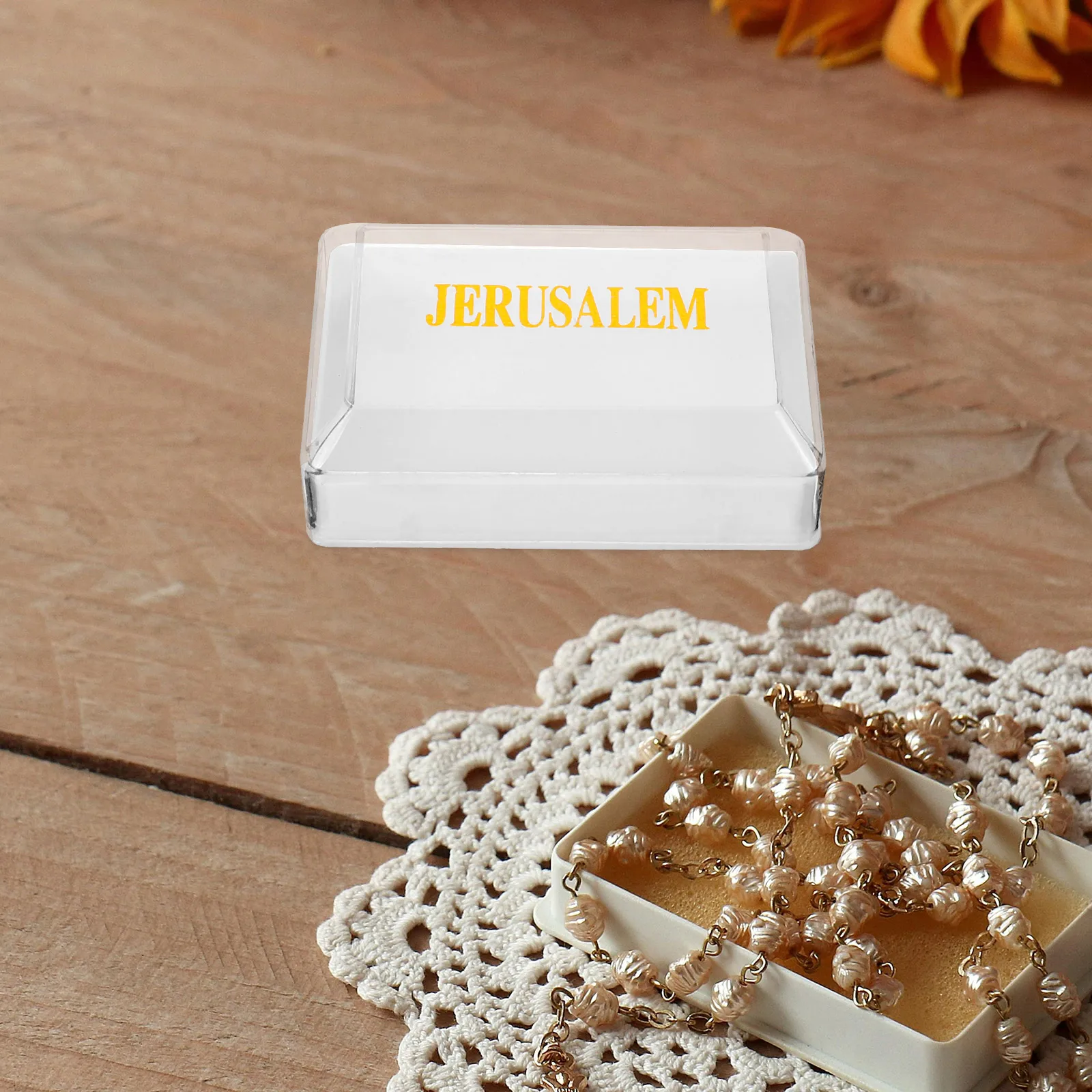 

10 Pcs Matte Plastic Boxes Portable Rosaries Beads Storage Case Decorative Jewelry Trinket Holy Ring Travel Container Display