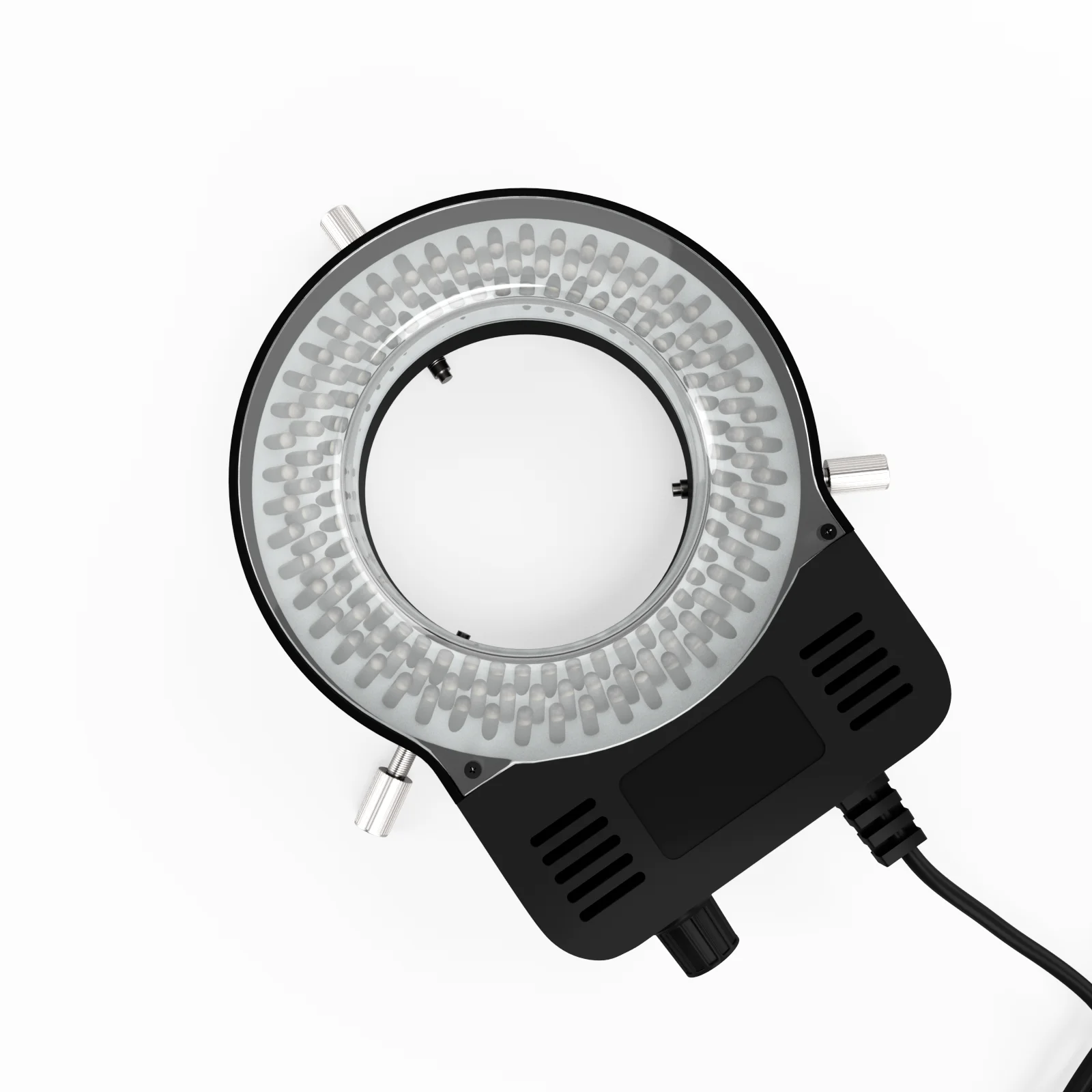 RF4-Mikroskop, verstellbar, 144 LED-Beleuchtung, industrielles Fernglas, stereoskopische Linse, Lupe, Ring, Lichtquelle – Detail 4