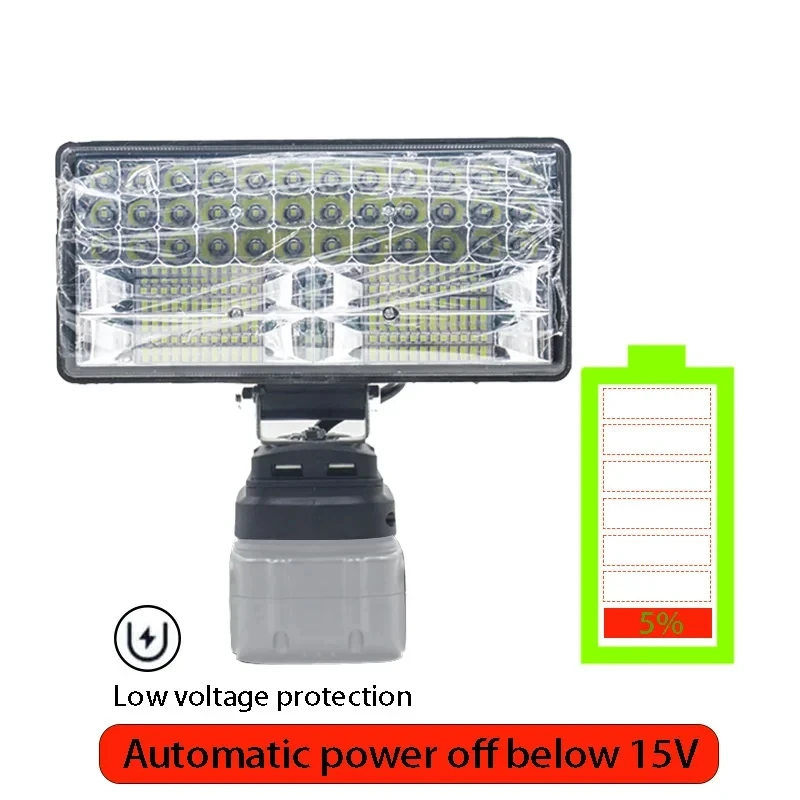 3/4/5/8Inch Led Light Portable Spotlights Cordless Outdoor Work Fishing Handheld Emergency Tool Light Fit 20v Makita Batteryt