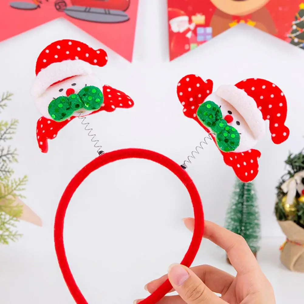 Christmas Headband for Adults Festive Christmas Headband Set for Women Kids Reindeer Antler Hair Hoop Santa Tree Star for Party