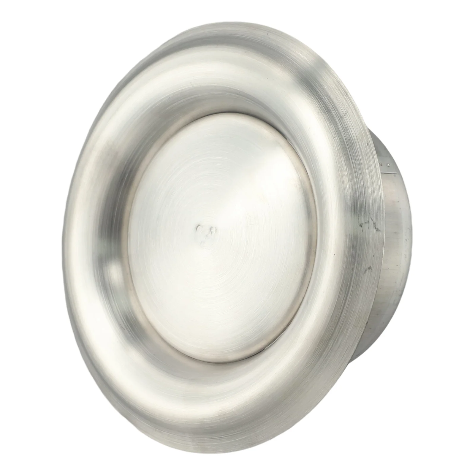 Stainless Steel Round Vent Cover with Center Adjustment Feature Designed for Easy Installation and Maintenance