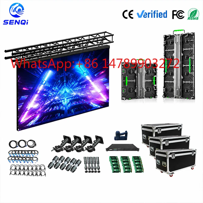 P2.6-P4.81 8ft*10ft 4K Energy Saving LED Video Wall Live Show Stage Rental Display Screen