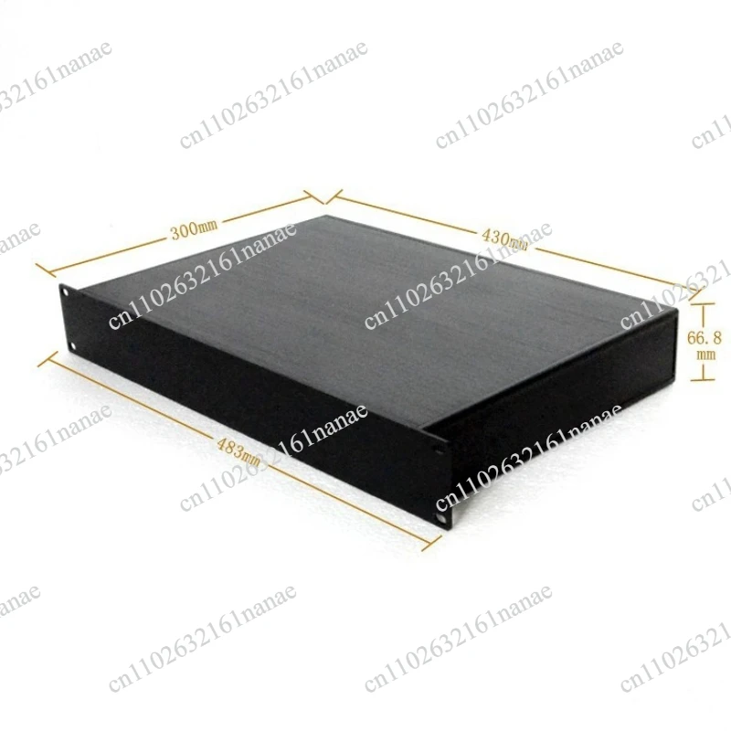 19-Inch all-aluminum 1.5U chassis depth 300MM aluminum alloy plug-in box server chassis