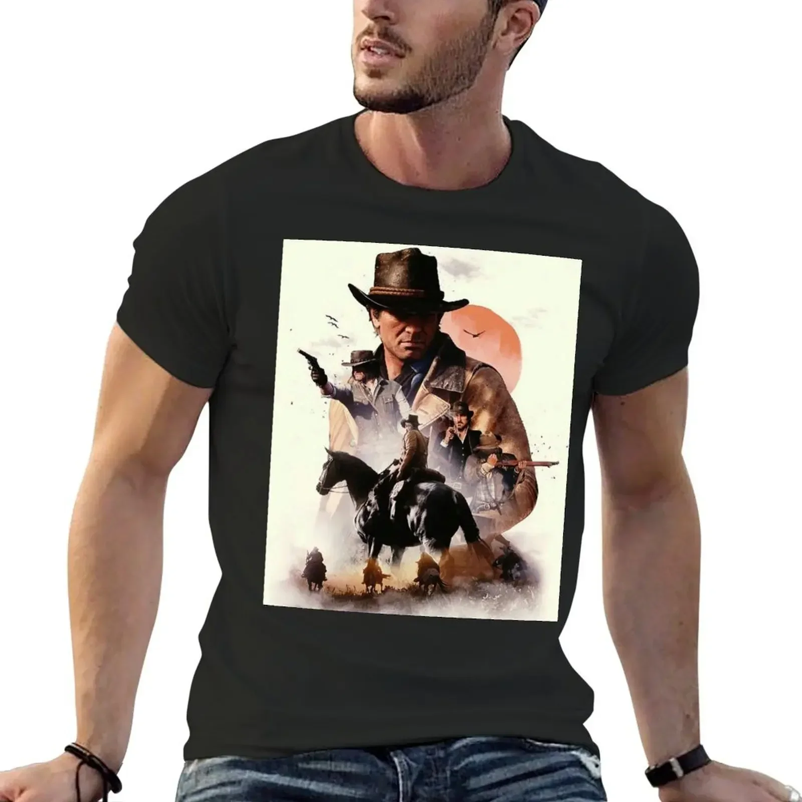 Arthur Morgan T-Shirt heavyweights anime clothes men t shirts high quality