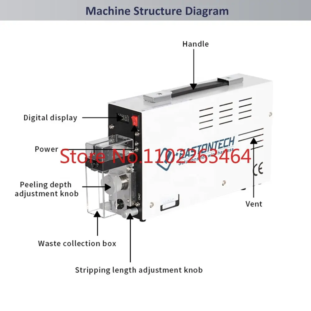 Unistrip-2018e High Efficiency Electric Wire Stripper and Cable Stripper 0.03-4mm2 Wire Stripping Machine