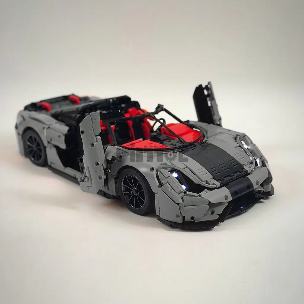 Koni-coche deportivo regera, batería de litio dual, 3927 Moc-30506, bloques de construcción de empalme de dibujo electrónico, piezas