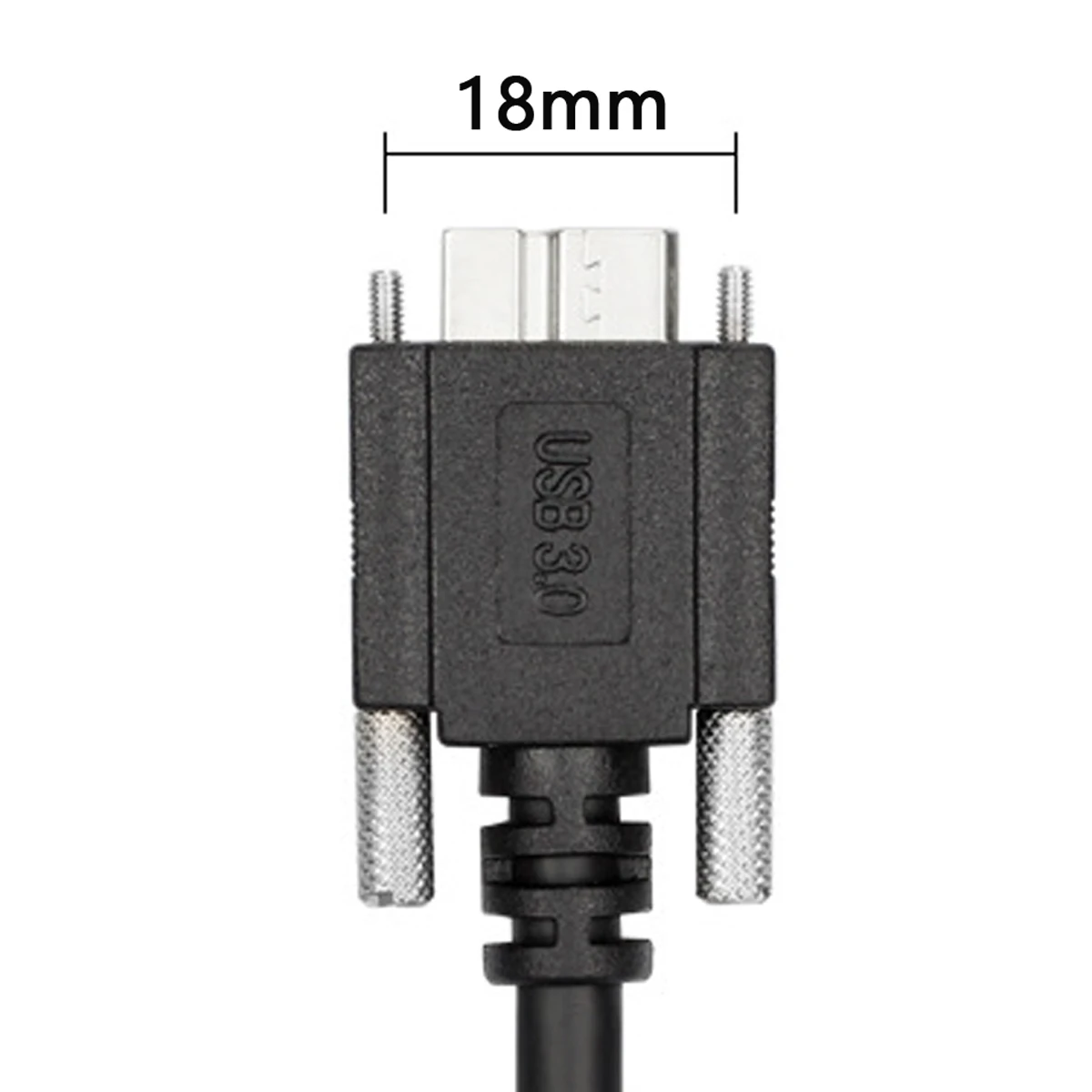 Cablecc  USB 3.0 A type Cable Male to Micro USB 3.0 B Male with Mount Panel Screws for Hard Disk Mobile Phone
