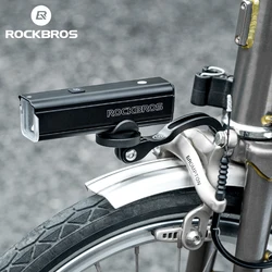 ROCKBROS Bicycle Front Fork Light Holder Foldable Bike Light Headlight GoPro Brompton Sports Cameras Mount Exension Bracket
